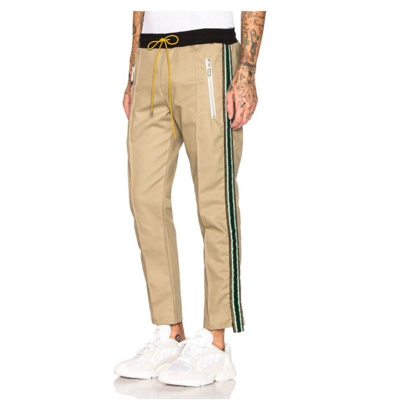 Rhude Beige Twill Traxedos Trousers